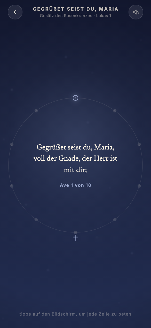 Ave Maria — interaktives Gesätz